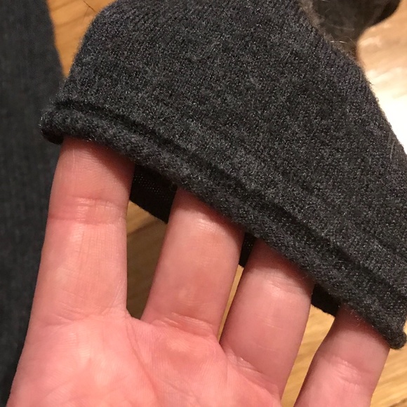 Express Open Front Cardigan, Charcoal Gray size M - Picture 13 of 15